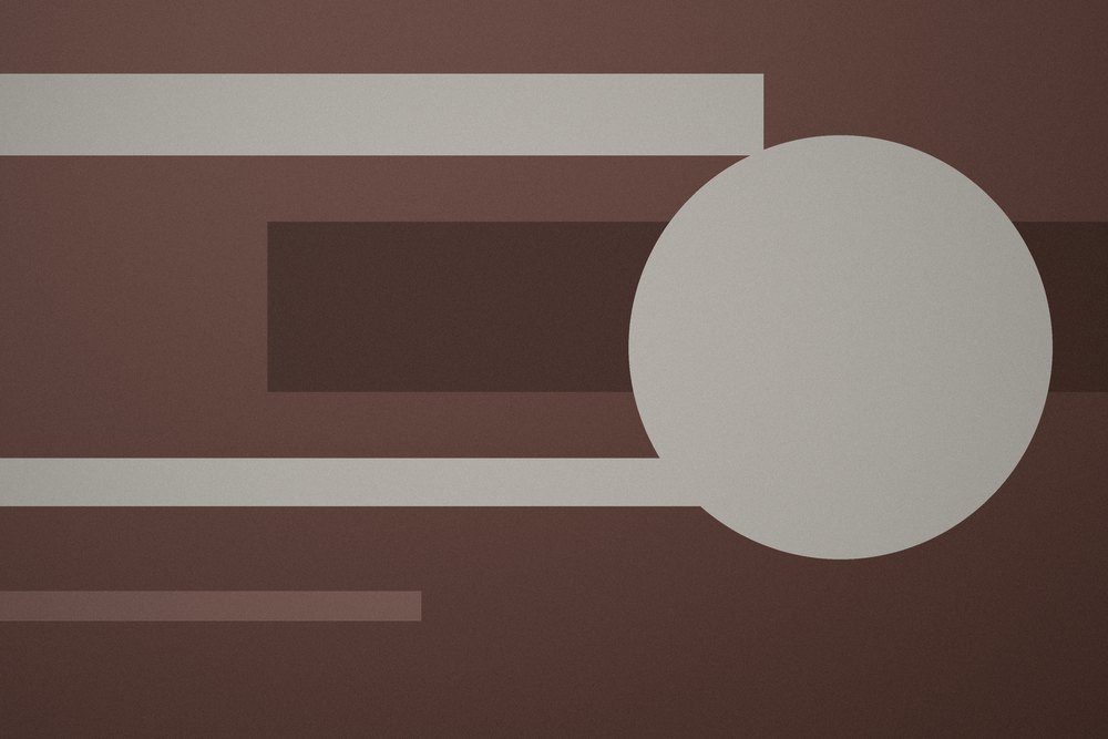 A wide clay-toned placeholder, banded